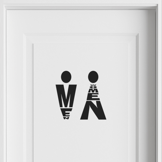 Wall Sticker - Toilets