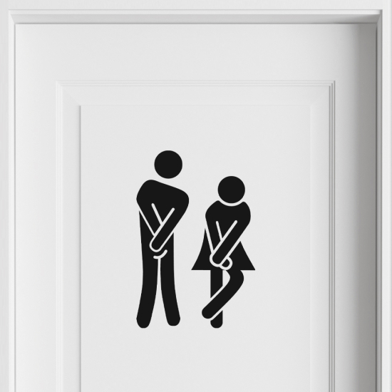 Wall Sticker - Toilets