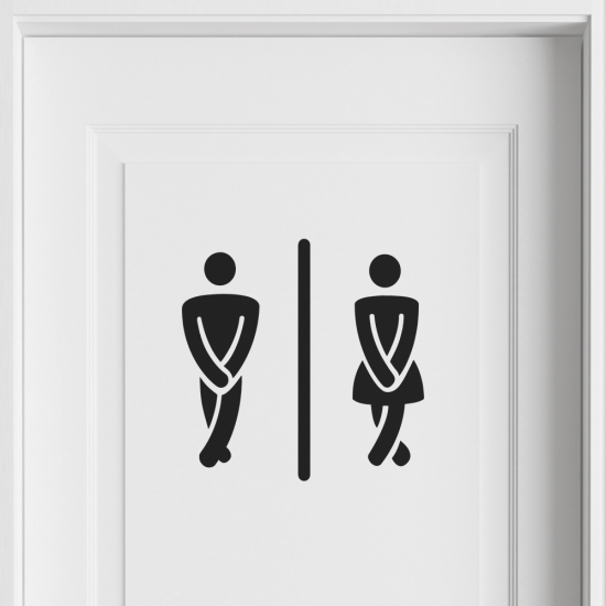 Wall Sticker - Toilets