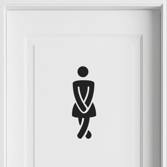 Wall Sticker - Women's Restroom