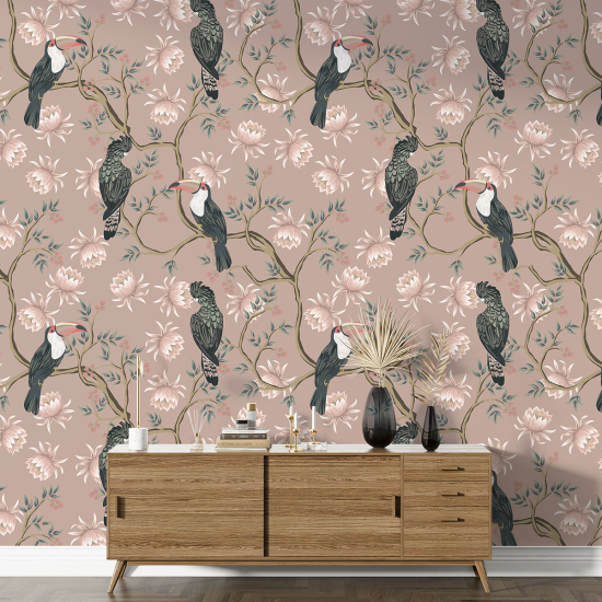 XL Wall Mural - Wallpaper - Birds