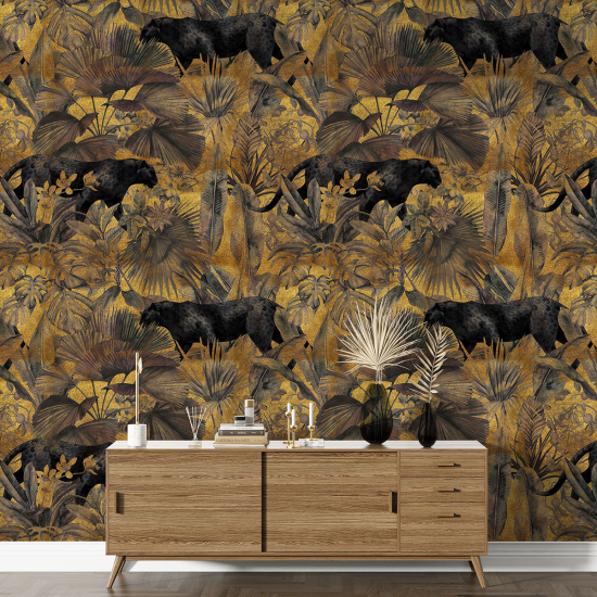 XL Wall Mural - Wallpaper - Black Panthers