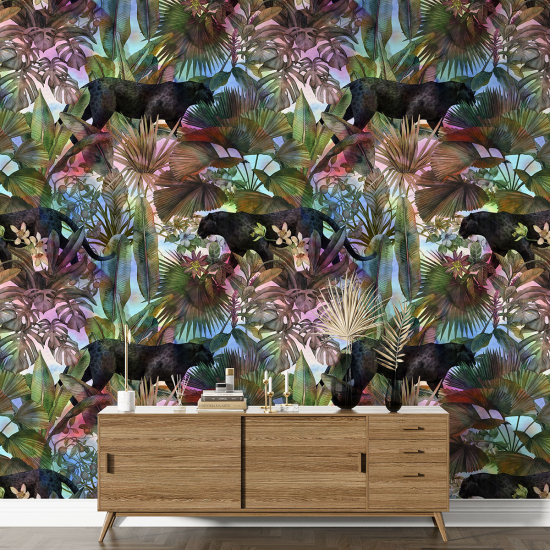 XL Wall Mural - Wallpaper - Black Panthers