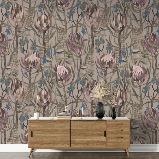 XL Wall Mural - Wallpaper - Botanical pattern