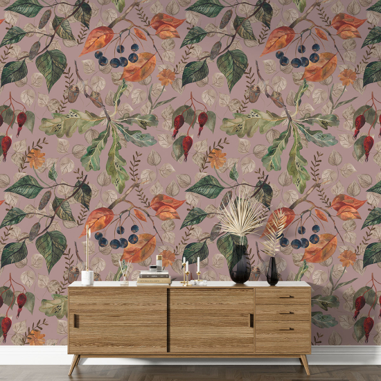 XL Wall Mural - Wallpaper - Botanical pattern