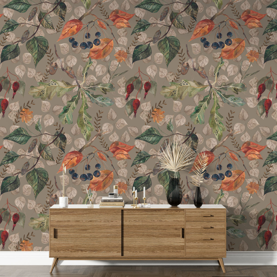 XL Wall Mural - Wallpaper - Botanical pattern