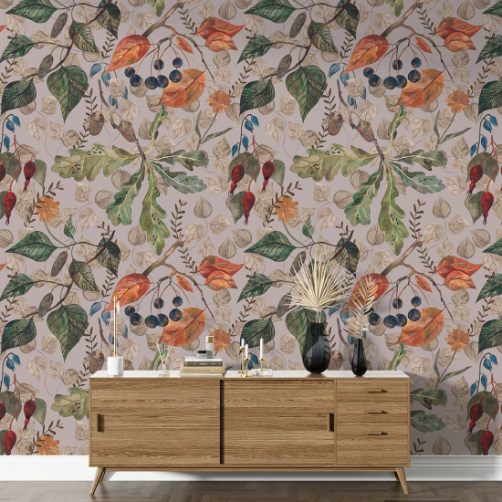 XL Wall Mural - Wallpaper - Botanical pattern