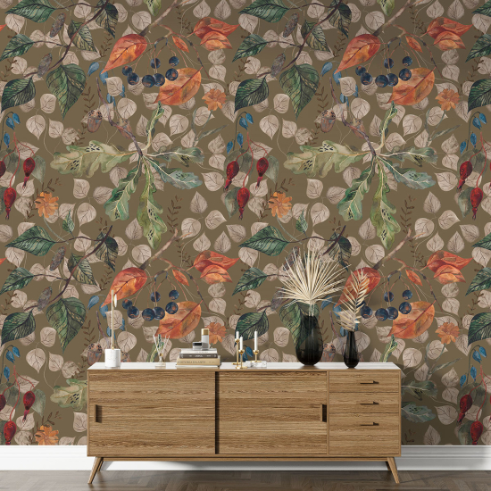 XL Wall Mural - Wallpaper - Botanical pattern