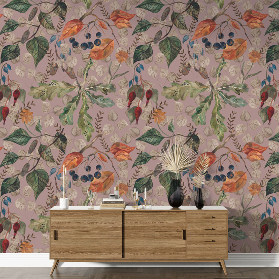 XL Wall Mural - Wallpaper - Botanical pattern