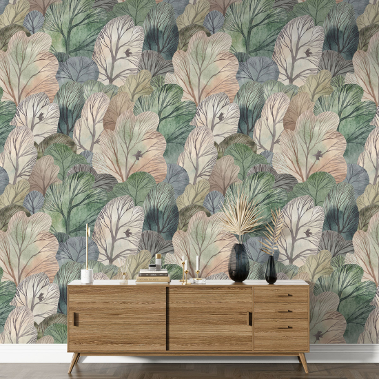 XL Wall Mural - Wallpaper - Botanical pattern