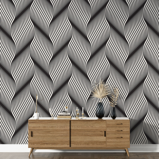 XL Wall Mural - Wallpaper - Braided pattern