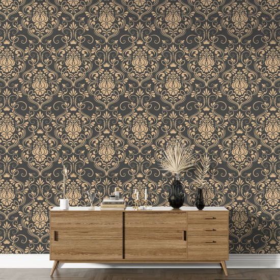 XL Wall Mural - Wallpaper - Damask pattern