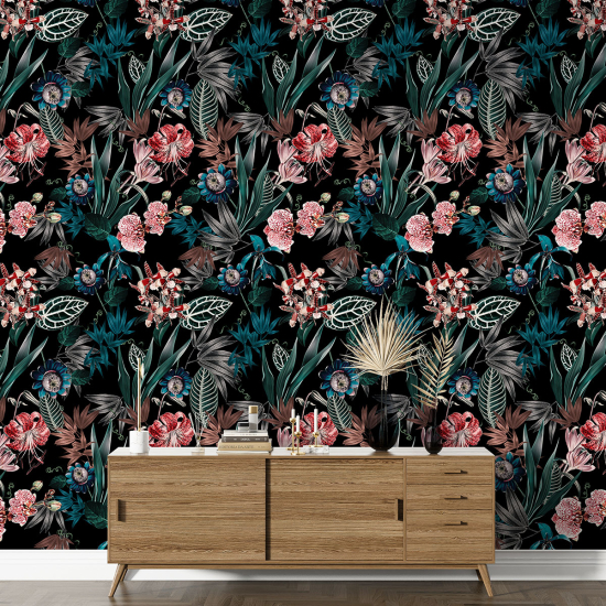 XL Wall Mural - Wallpaper - Floral pattern