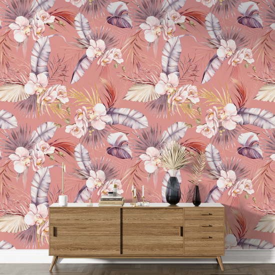 XL Wall Mural - Wallpaper - Floral pattern