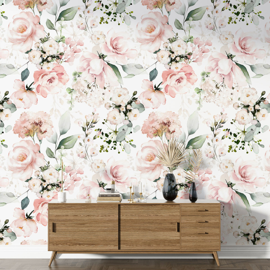 XL Wall Mural - Wallpaper - Floral pattern