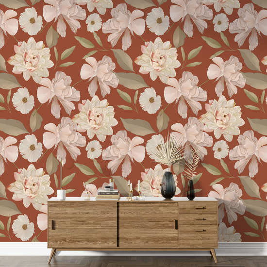 XL Wall Mural - Wallpaper - Floral pattern