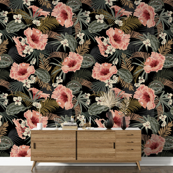 XL Wall Mural - Wallpaper - Floral pattern