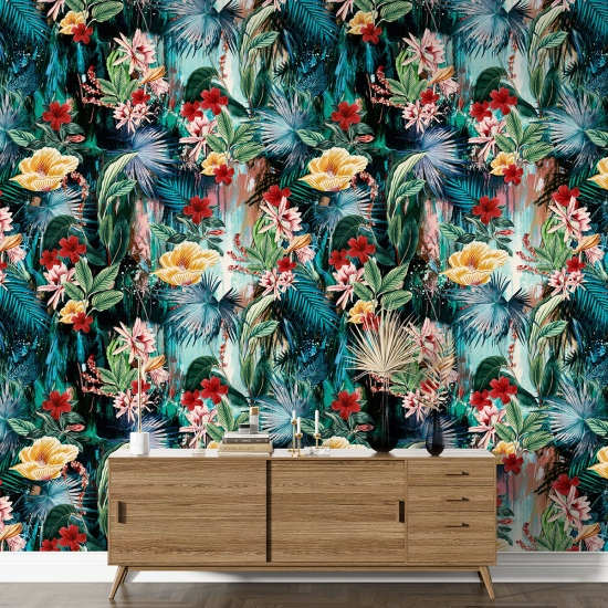 XL Wall Mural - Wallpaper - Floral pattern