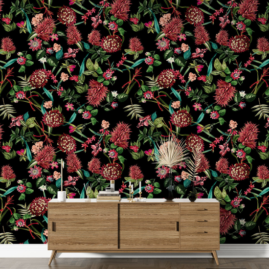 XL Wall Mural - Wallpaper - Floral pattern