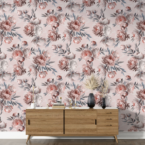 XL Wall Mural - Wallpaper - Floral pattern