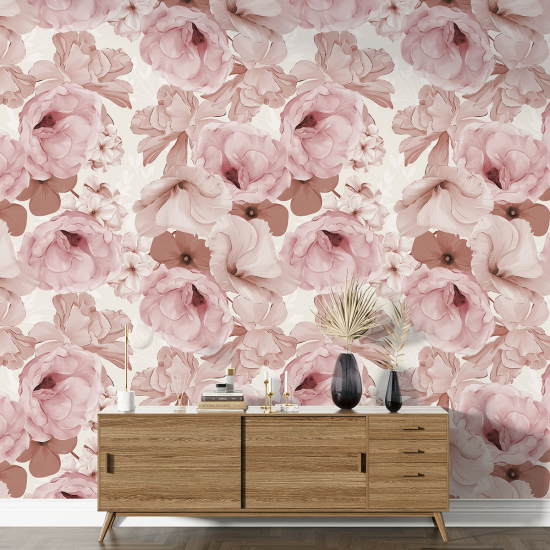 XL Wall Mural - Wallpaper - Floral pattern