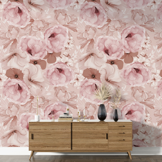 XL Wall Mural - Wallpaper - Floral pattern