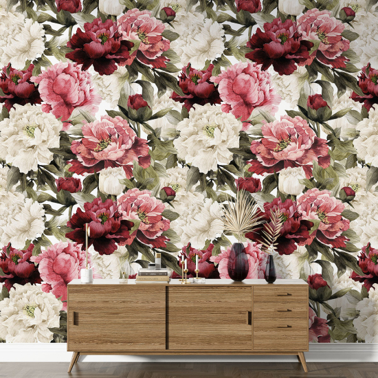 XL Wall Mural - Wallpaper - Floral pattern