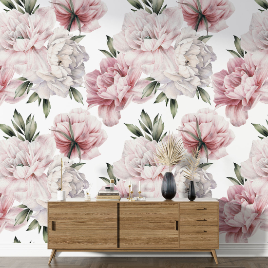 XL Wall Mural - Wallpaper - Floral pattern