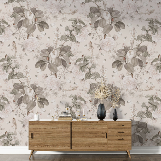 XL Wall Mural - Wallpaper - Floral pattern