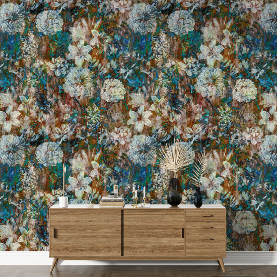 XL Wall Mural - Wallpaper - Floral pattern