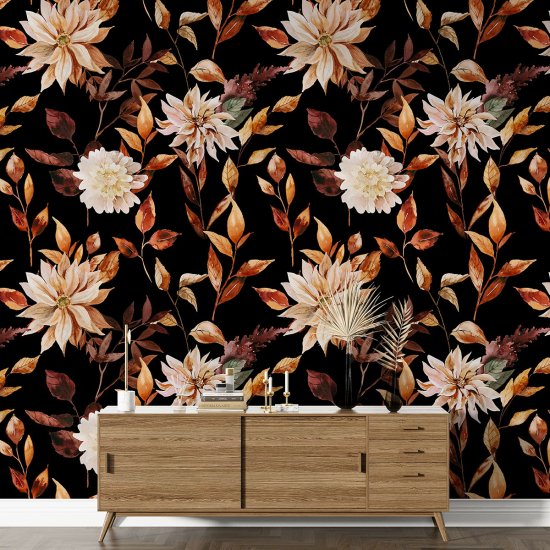 XL Wall Mural - Wallpaper - Floral pattern