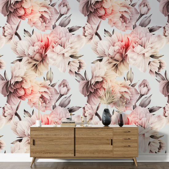 XL Wall Mural - Wallpaper - Floral pattern