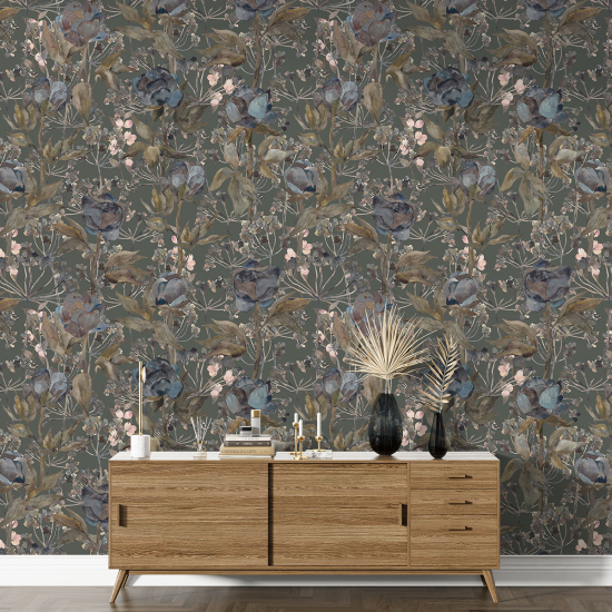 XL Wall Mural - Wallpaper - Floral pattern