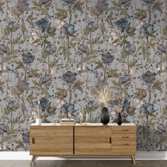 XL Wall Mural - Wallpaper - Floral pattern