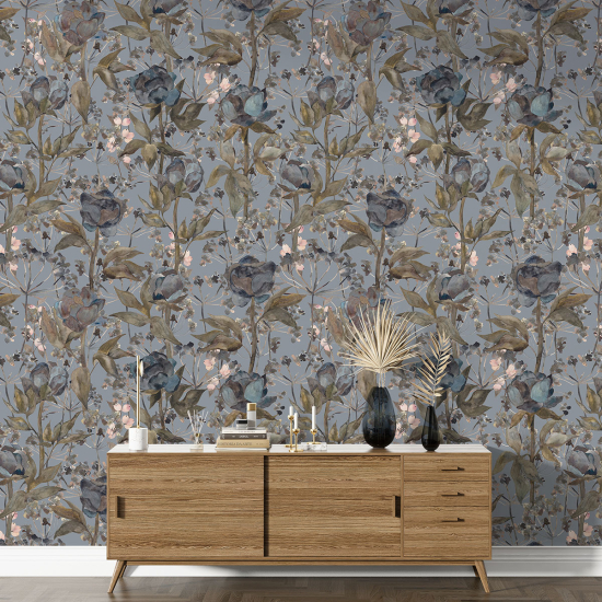 XL Wall Mural - Wallpaper - Floral pattern