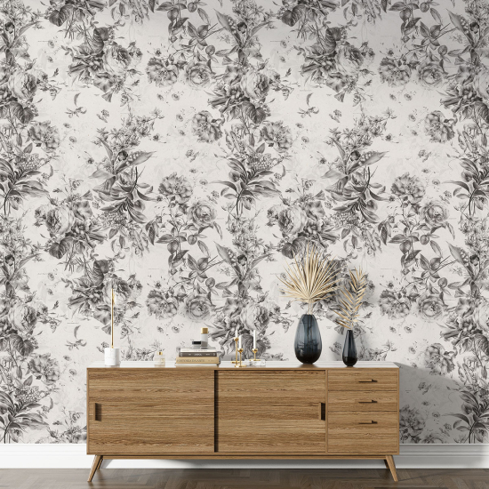 XL Wall Mural - Wallpaper - Floral pattern