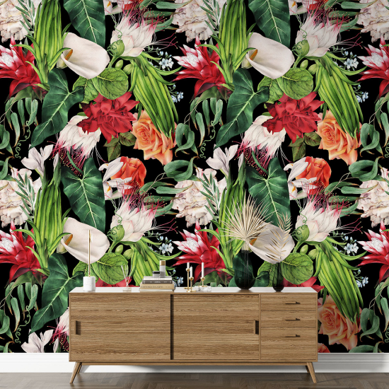 XL Wall Mural - Wallpaper - Floral pattern