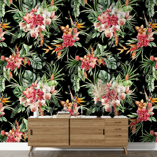 XL Wall Mural - Wallpaper - Floral pattern