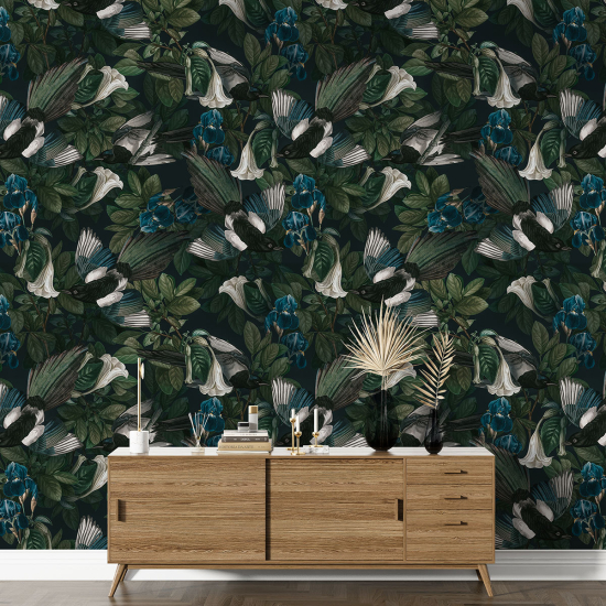 XL Wall Mural - Wallpaper - Floral pattern