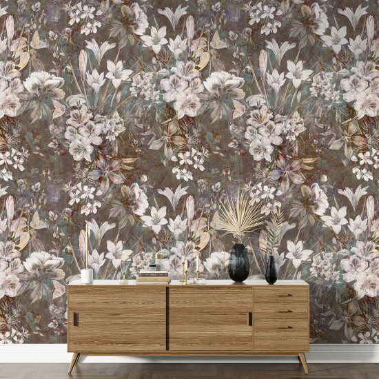 XL Wall Mural - Wallpaper - Floral pattern