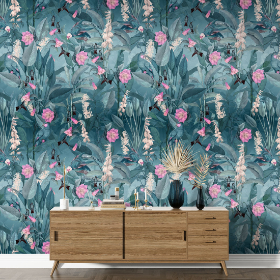 XL Wall Mural - Wallpaper - Floral pattern