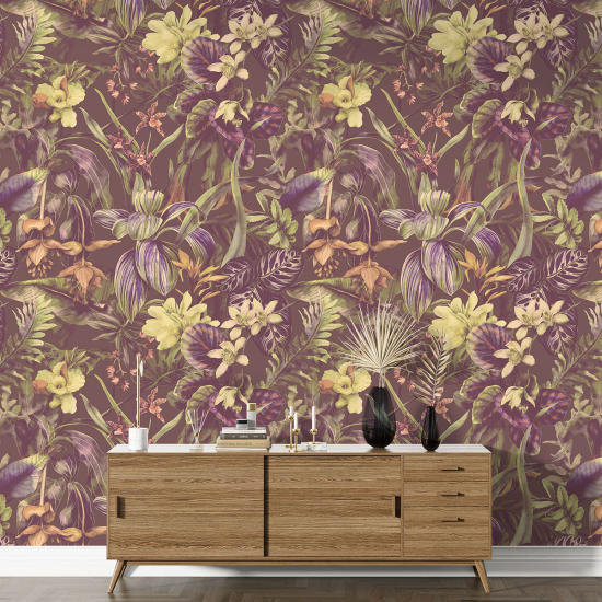 XL Wall Mural - Wallpaper - Floral pattern