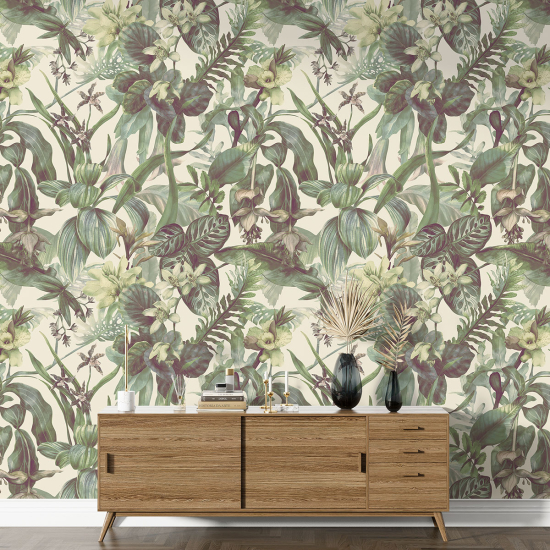 XL Wall Mural - Wallpaper - Floral pattern