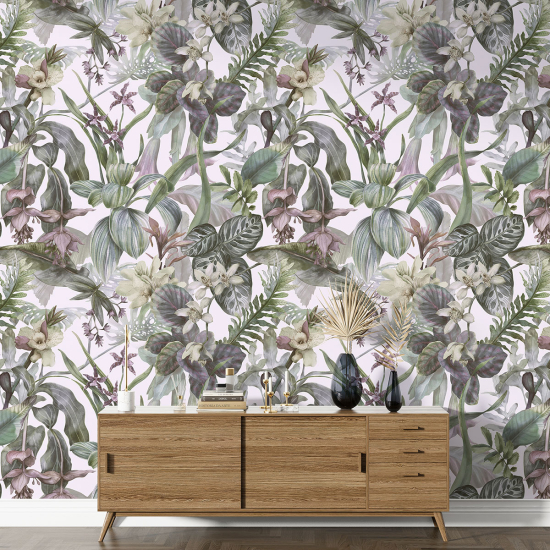 XL Wall Mural - Wallpaper - Floral pattern