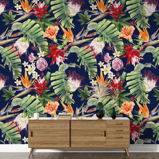 XL Wall Mural - Wallpaper - Floral pattern