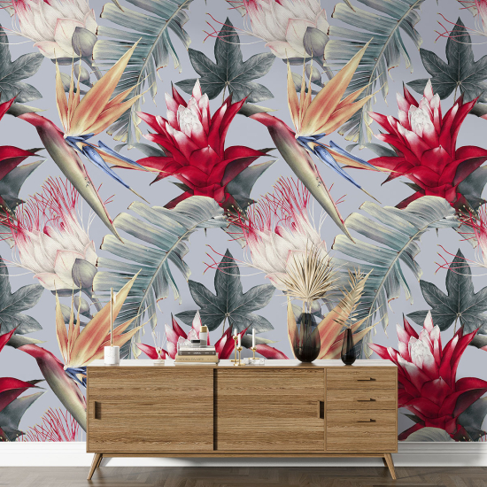 XL Wall Mural - Wallpaper - Floral pattern