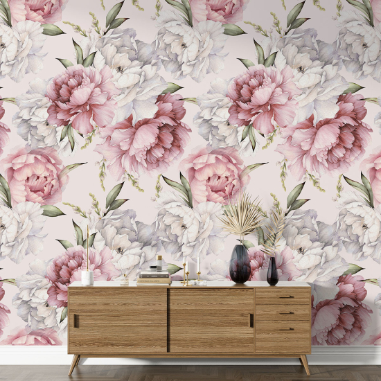 XL Wall Mural - Wallpaper - Floral pattern