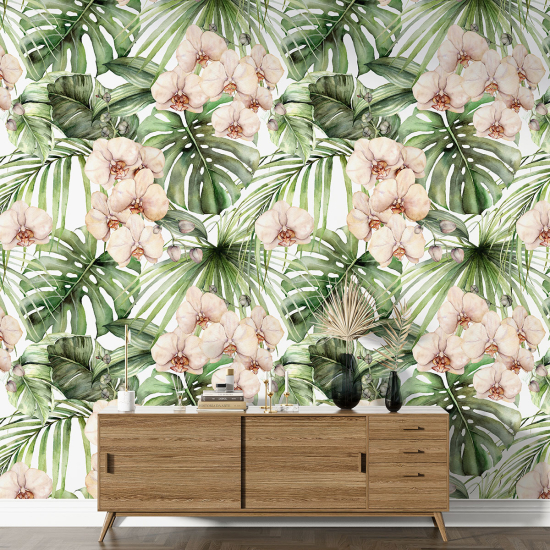 XL Wall Mural - Wallpaper - Floral pattern