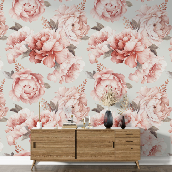 XL Wall Mural - Wallpaper - Floral pattern