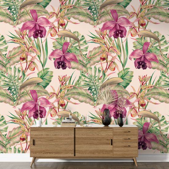 XL Wall Mural - Wallpaper - Floral pattern